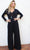 Black Long Sleeve Wide Leg Hooded Jumpsuit