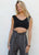 Black Knit Crop Top