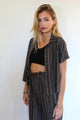 Soho Knit Crop Shirt Top