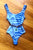 Crew Neck "Tiger"Tie Dye Bodysuit