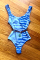 Crew Neck "Tiger"Tie Dye Bodysuit