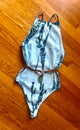 High Neck Tie Dye Bodysuit