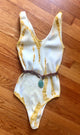 V Neck Chakra Tie Dye Bodysuit