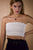 White Bandeau Top