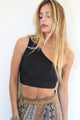 Rib One Shoulder Top