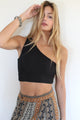 Rib One Shoulder Top