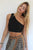 Rib One Shoulder Top