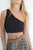 Rib One Shoulder Top