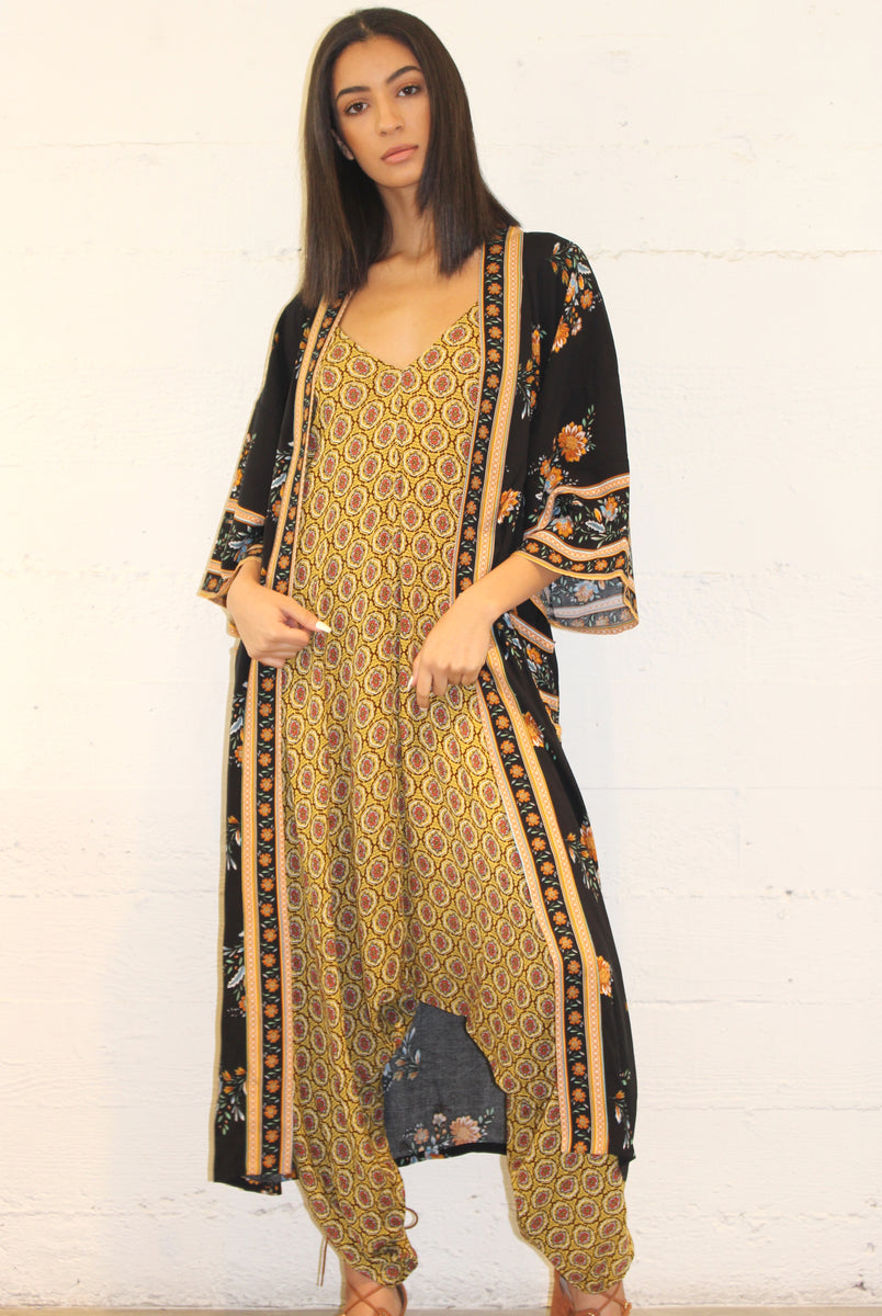Roma Sakura Robe - Yoga Clothing by Daughters of Culture
