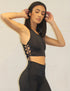 Black & White Drum Circle Bra