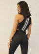  Black &amp; White Drum Circle Bra by Daughters of Culture