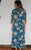 Hibiscus Teal Prayer Gown
