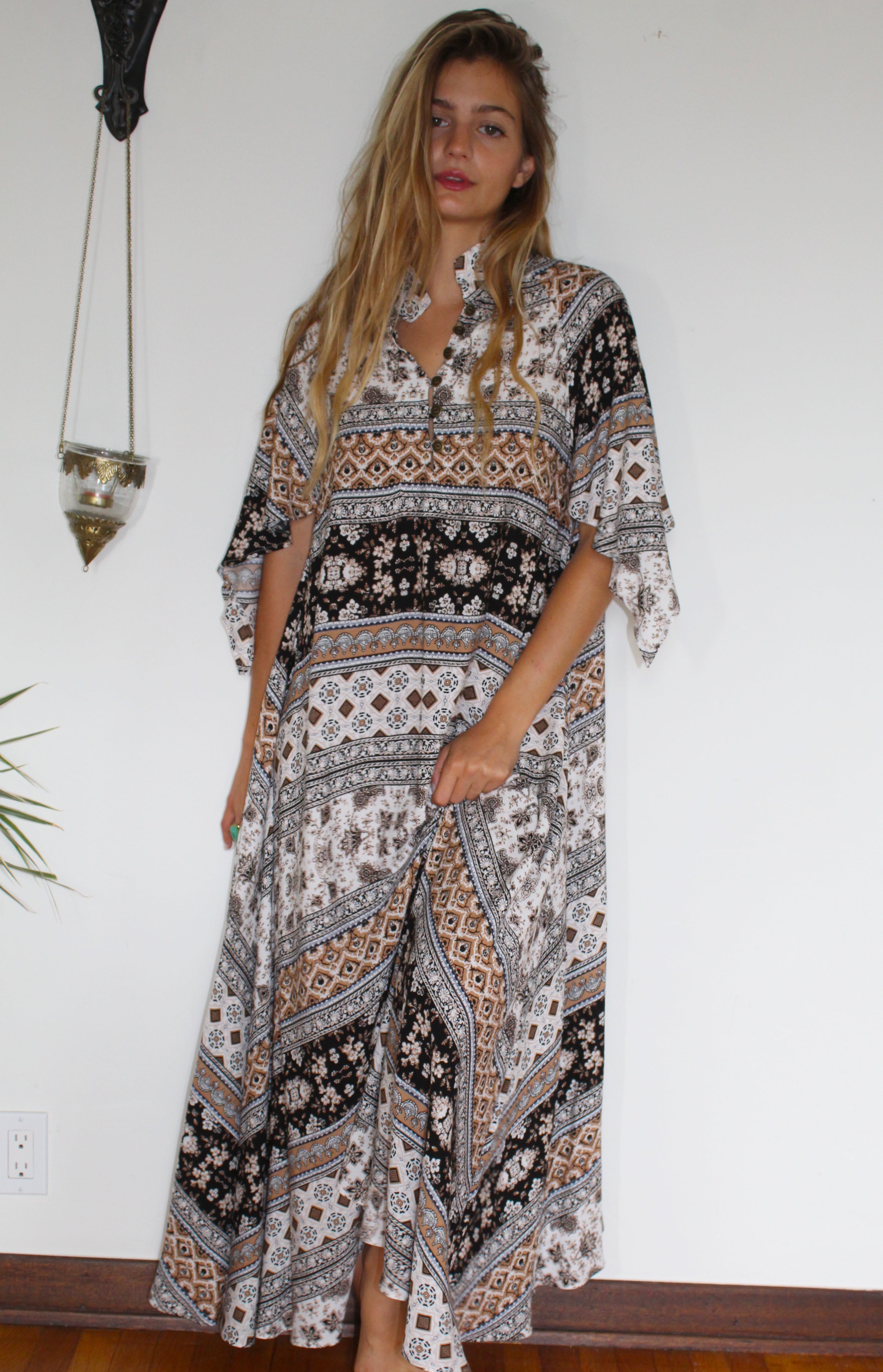 Aloe Earth Prayer Gown - Yoga Clothing by Daughters of Culture