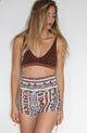 Tiger Eye Knit High Waist Short