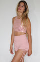 Blush Rib High Waist Short