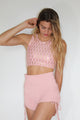 Blush Rib High Waist Short