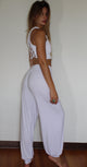 White Knit Sufi Pant ~ Yoga /  Lounge / Bohemian