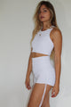 Kundalini White High Waist Short