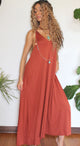 Rust Knit Sun Dress