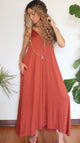 Rust Knit Sun Dress