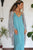 Mineral Blue Knit Sun Dress
