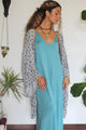Mineral Blue Knit Sun Dress
