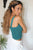 V Neck Ribbed Crop Top