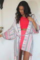 Sun Dust High Waist Short in Red
