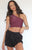 Rib One Shoulder Top