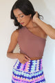 Rib One Shoulder Top