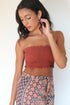 Rust Bandeau Top