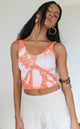 Coral Chakra Tie Dye Crop Top