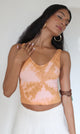 Rust Chakra Tie Dye Crop Top