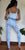 Sufi Blue Tie Dye V Neck Crop Top