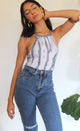 DOFC + HANNAH High Neck Chakra Tie Dye Bodysuit