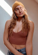 Plunge V-Neck Crop Top