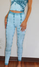 High Vibe Tie Dye Legging in Sea Green