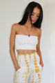 Turmeric Vibe Stripe Tie Dye Jogger
