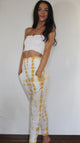 Turmeric Vibe Stripe Tie Dye Jogger
