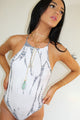 High Neck Tie Dye Bodysuit