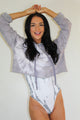 High Neck Tie Dye Bodysuit