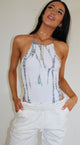 High Neck Tie Dye Bodysuit