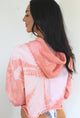 Coral Tie Dye Hoodie