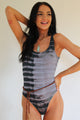 Crew Neck "Tiger"Tie Dye Bodysuit