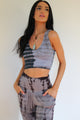 Tie Dye Plunge V-Neck Crop Top