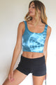 Tie Dye Chevron Crop Top