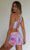 Astro Tie Dye High Waist Short in Rose