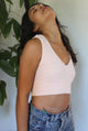 Plunge V-Neck Crop Top