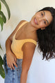 V Neck Ribbed Crop Top