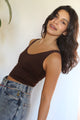 V Neck Ribbed Crop Top